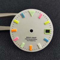 hot【DT】 28.5mm dial candy glow-in-the-dark watch accessories suitable for nh35 36 movement good quality