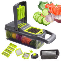 Multifunction Vegetable Cutter Steel Blade Potato Slicer Fruit Peeler Dicing Blades Carrot Cheese Grater Chopper Kitchen Gadgets