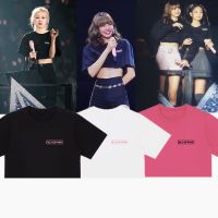 #เสื้อยืดลายดาวBLACKPINK  เสื้อครอป แบล็คพิงค์ [S-3XL]S-5XL