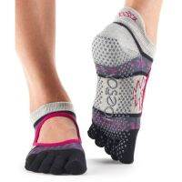 ถุงเท้าโยคะ ถุงเท้าพิลาทิส ยี่ห้อ Toesox - Bellarina Full Toe แบบปิดนิ้ว - MOON SHADOW