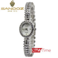 (ผ่อนชำระ สูงสุด 10 เดือน)  Sandoz นาฬิกาข้อมือผู้หญิง สายสแตนเลส รุ่น SD99213SS02 (สีเงิน / หน้าปัดขาว)