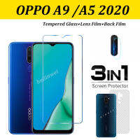 3-In-1สำหรับ OPPO A9 2020 / A5 2020กระจกเทมเปอร์ป้องกันจอฟิล์ม OPPO A1 A76 A1X A1Pro A58 A78 A77S A96 A36 4G/4G A97 A95 5G A16K A55 5กรัม a15 A33 A16/A12 A15S/A7/A5S A74 4กรัม A54 A94 5กรัม A53 A92 A35/A12E A52/ฟิล์มป้องกัน9ชั่วโมง A3S