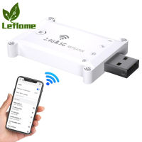 Leflame เครื่องเร่งที่ขยายสัญญาณ Wifi เครื่องขยายสัญญาณไร้สาย1200M ความถี่คู่2.4G/5G แหล่งจ่ายไฟ Usb อุปกรณ์ช่วยขยายช่วงสัญญาณ Wifi