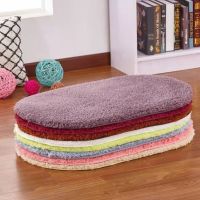 พรมปูพื้นห้องน้ำ Bathroom Rug Non-Slip พรมหน้าห้องน้ำ พรมวงรี พรมปูพื้นห้องนอน พรมนุ่มนิ่ม ซับน้ำดี สีขาว เกาะพื้นแน่น พรมในห้องน้ำ พรมห้องน้ำ แห้งเร็ว พรมเช็ดเท้าในห้องน้ำ Bath Mat พรมเช็ดเท้ากันลื่น ซับน้ำ