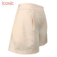 iCONiC CREAM POCKET SHORTS กางเกงผญ สีครีม ทรงเอวต่ำ เอวสูง27" เอวต่ำ31"  สะโพก44" ยาว12" เป้า24" ปลายขากว้าง26" กางเกงขาสั้น กางเกงแฟชั่น กางเกงมีกระเป๋า