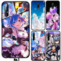 42XVV Re Zero  Ram Rem อ่อนนุ่ม High Quality ซิลิโคน Phone เคสโทรศัพท์ ปก หรับ OPPO Reno 2 2Z 2F 3 4 4Z 5 5K 6 6Z 7 7Z 8 Pro Plus Lite