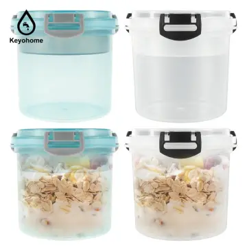 4 Pcs Overnight Oats Container With Lids And Spoons, 20oz Overnight Oats  Jars Airtight Yogurt Conta
