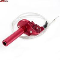 Universal 7/8 quot; 22mm Handlebar Dirt Pit Bike Modified CNC Aluminum Quarter Turn Quick Twister With Throttle Cable Free shipping