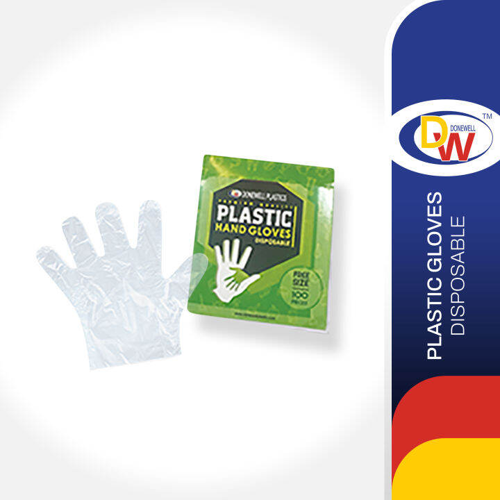 Donewell Disposable Plastic Hand Gloves Lazada PH
