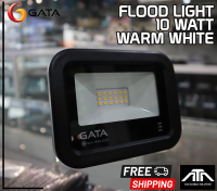 (สี Warm white)โคมฟลัดไลท์  GATA LED ขนาด 10W  Slim DOB Series เหมาะสำหรับใช้งานภายนอก