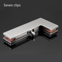 High quality glass door F Clamp Floor spring door special clip Bracket Clip For Glass Shelf Handrails Hardware Accessories