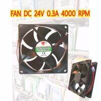 พัดลม FAN DC 24V 0.3A 4000 RPM. 92 mm*92mm*25mm รอเร็ว4000 รอบ/นาที  -คุณภาพสูง สำหรับงานเชื่อมอินเวอร์เตอร์และงานอื่นๆ -จัดส่งรวดเร็ว -จำหน่ายในไทย