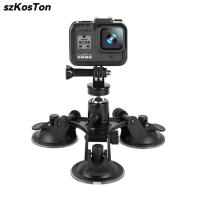 ถ้วยดูด Mount Car Mount สำหรับ Gopro Hero 12 11 10 9 8 7 AKASO DJI OSMO Action 3 4กล้อง Insta360 X2 X3อุปกรณ์เสริม