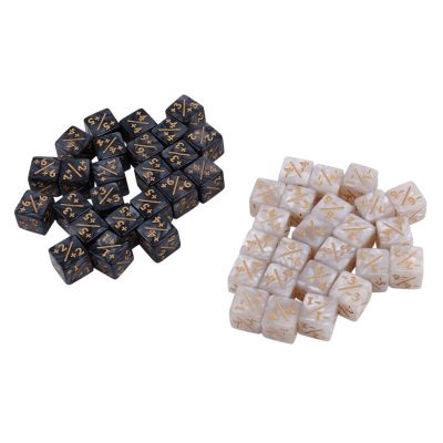 48 Pieces 16mm Counters Token Loyalty D6 Cube for ,,Card Gamings