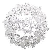 K3NA Merry Christmas Wreaths Metal Cutting Dies Stencil DIY Scrapbooking Album Paper Card Template Mold Embossing Craft