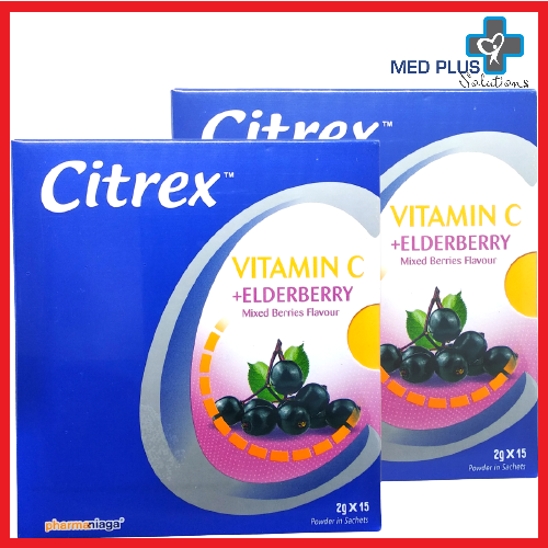 Citrex Vitamin C + Elderberry 2g X 15's Sachets (Exp: 5/2025) | Lazada