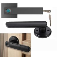 【YF】 Electronic Smart Lock Semiconductor Biological Fingerprint Handle For Alexa with Keys for Home Office Bedroom