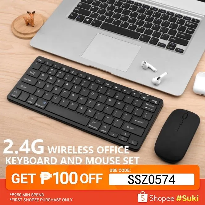 BEST SALE! ۩ 2.4GHz Wireless Keyboard and Mouse Set For Laptop/ PC