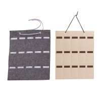 2 Pcs Glasses Organizer Sunglasses Organizer Storage Hanging Bag Sunglasses Eyeglasses Display Grey &amp; Beige+Brown