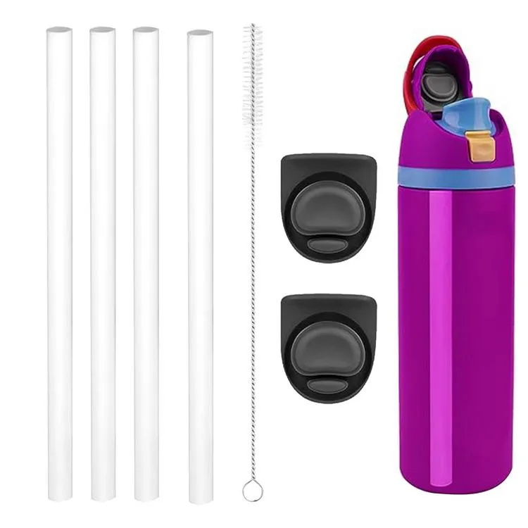 Drinking Straws With Cleaning Brush For Owala FreeSip Water Bottle