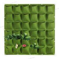 36 Pockets Vertical Wall-mounted Planting Bags Non-woven Fabrics Hanging Pots Vegetable Bonsai Flower Plant Garden WB5TH