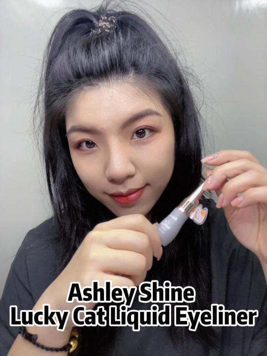 Ashley Shine Lucky Cat Long Lasting Liquid Black Eyeliner AS5102 8ml Lazada PH