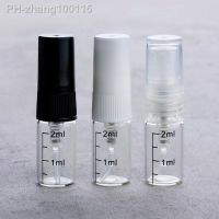 ◑ 20pcs/lot 2ml 3ml 5ml mini Glass Perfeme Spray Bottle With Scale For Sample Clear Transparent Color Glass Atomizer Empty Bottle