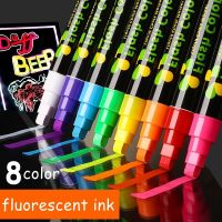 6 mm Liquid Chalk Erasable LED Highlighter Fluorescent Marker Suit for Blackboard  Glass Window Painting Advertisement Chalk Highlighters Markers