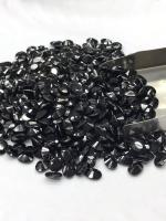 6x8mm Antique Black Onyx Oval shape stone 1 piece 6x8มม. หินนิลดำโบราณ ทรงวงรี 1 ชิ้น