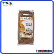 Hạt lanh nâu hữu cơ markal 500g