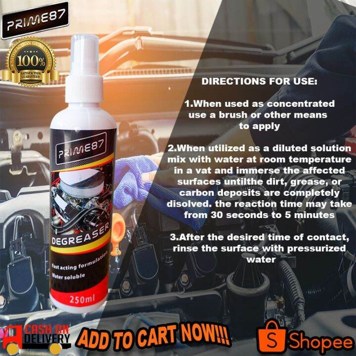 【Hot Stock】 Prime Engine wash Premium Degreaser cleaning engine grease remover stain remover