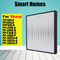 เปลี่ยนไส้กรอง HEPA FZ-F30HFE สำหรับ Sharp เครื่องฟอกอากาศ FPJ30LA FP-J30E-B FP-J30E-P FP-J30TA-B FP-F30E-C FPJ30LB FP-J30TA-A FPF30LH FP-J30E-A FP-J30TA-P