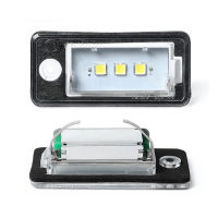 2Pcs No Error LED License Plate Light Number Plate Module Lamps White For Audi Q7 4L A3 8P A4 S4 RS4 B6 B7 A5 A6 C6 RS6 A8 S8 D4