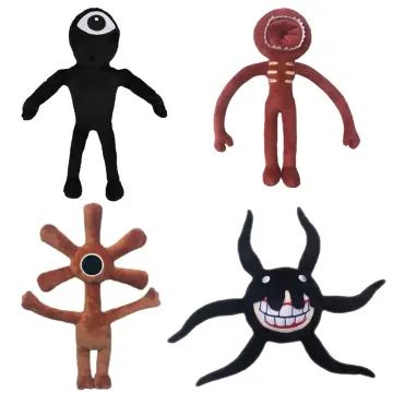 Set of Figure Doors Plush Toys Horror Game Characters Soft Stuffed Dolls  Gifts