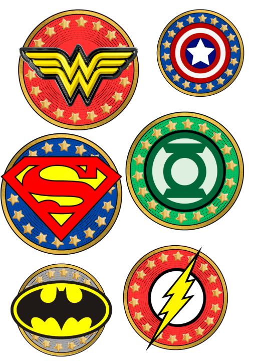 Justice League Superhero Seal Logo Decals Sticker 