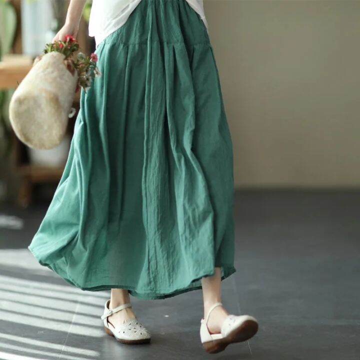 Wholesale S-XL Solid Long Skirt Elegant Style Women Pleated Maxi Polyester  Skirts Beach Boho Summer Skirts Femme ENG0368 From m.alibaba.com