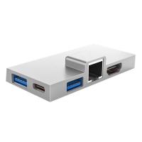 Docking Station 7-In-1 USB เครื่องขยายสัญญาณ Type-C HDMI-เข้ากันได้กับ USB3.0 RJ45 SD สำหรับ Surface Pro 8 9 X