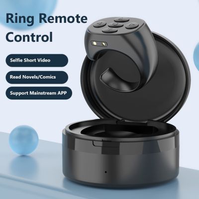 For Tik Tok Ring Remote Control Button Wireless Bluetooth Controller Fingertip Selfie Timer Page Turner Browsing for IOS Android