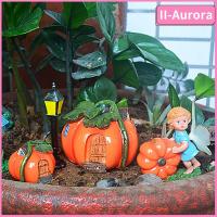 ของขวัญ II-AURORA เครื่องตกแต่งบอนไซทิวทัศน์ทำสะพานขนาดเล็กพร้อมประตูทรงฟักทองสวนนางฟ้า