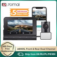 A800S Dash Camera 4K Ultra HD UHD Dual-Vision พร้อม GPS ความละเอียด3840X2160ในตัว