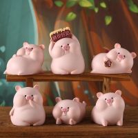 Cute Resin Ornaments Living Room Decoration Light Luxury Cartoon Figure Exquisite Desktop Office Ornaments Home Decoration Gifts