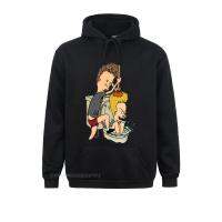 Beavis head Toilet Fun Men Aesthetic Men Cartoon Rock Comic Punk Metal Funny Christmas Tees Pullover Hoodie Homme Size XS-4XL