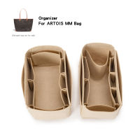 Felt Insert Organizer สำหรับ Goyad ARTOIS MM Tote Bag Travel Makeup Shaper,Fit Luxury Designers กระเป๋าถือ Inner Liner Purses