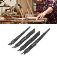 ใบเลื่อยลูกสูบ 4 ชิ้นติดตั้งง่าย Quick Cutting Saber Saw Blades for Metal