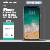 Nillkin สำหรับ11 11 Pro Max X XR XS Max แก้ว H + ความปลอดภัยในฟิล์มแก้วแบบโปรปกป้องหน้าจอสำหรับ8 7 6 6S Plus J13ฟิล์ม HD