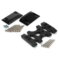 LCG Metal Skid Plate and Side Pedal Rock Slider Low Center of Gravity Frame Bottom Plate for 1/10 RC Crawler Car Axial SCX10 Lower Center of Gravity Chassis