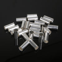 100PCS ทองแดงชุบเงินฉนวนสายไฟ Ferrules Bare สายไฟ CRIMP TERMINAL 0.5mm2-16mm2 22-10 AWG-Caiweiz