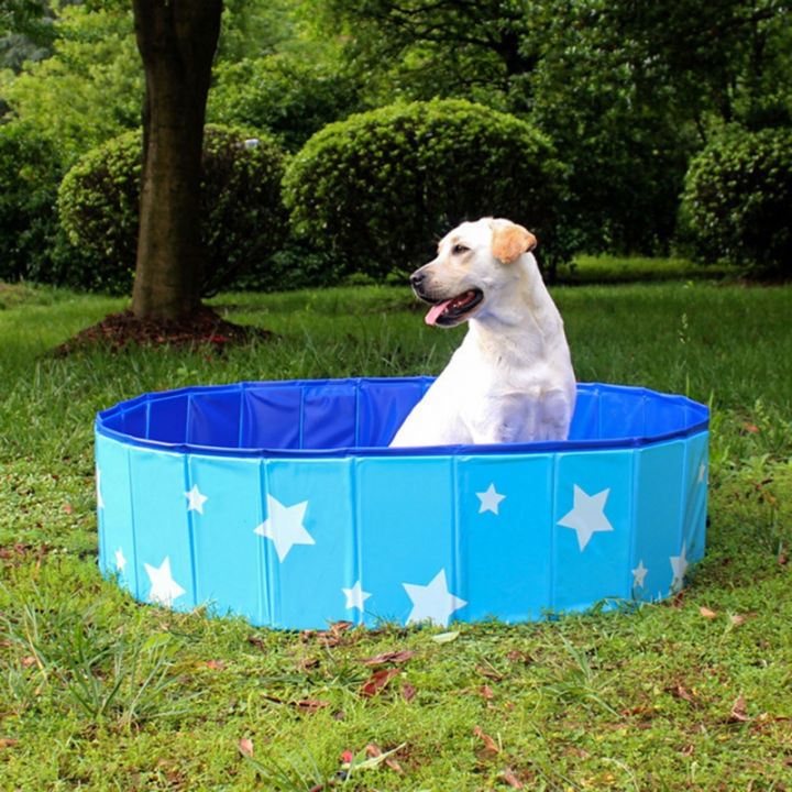 อ่างอาบน้ำแบบพกพาสำหรับสุนัขพับได้-สระว่ายน้ำสุนัขพับได้กลางแจ้งอ่างอาบน้ำที่สามารถพับได้