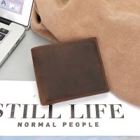 【CC】☽∈❅  New Men Wallet Leather Card Walllet for Short