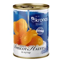 Kronos Apricot Halves in Syrup 820 g. โครนอสแอปริคอตในน้ำเชื่อม 820 g. (07-7645)